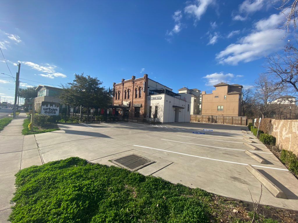 Power Washer parking and Restaurant
