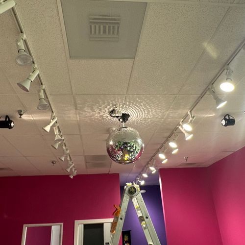 Disco Globe Installed 