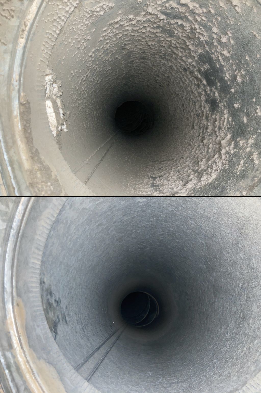 Air Duct Before and After Cleaning