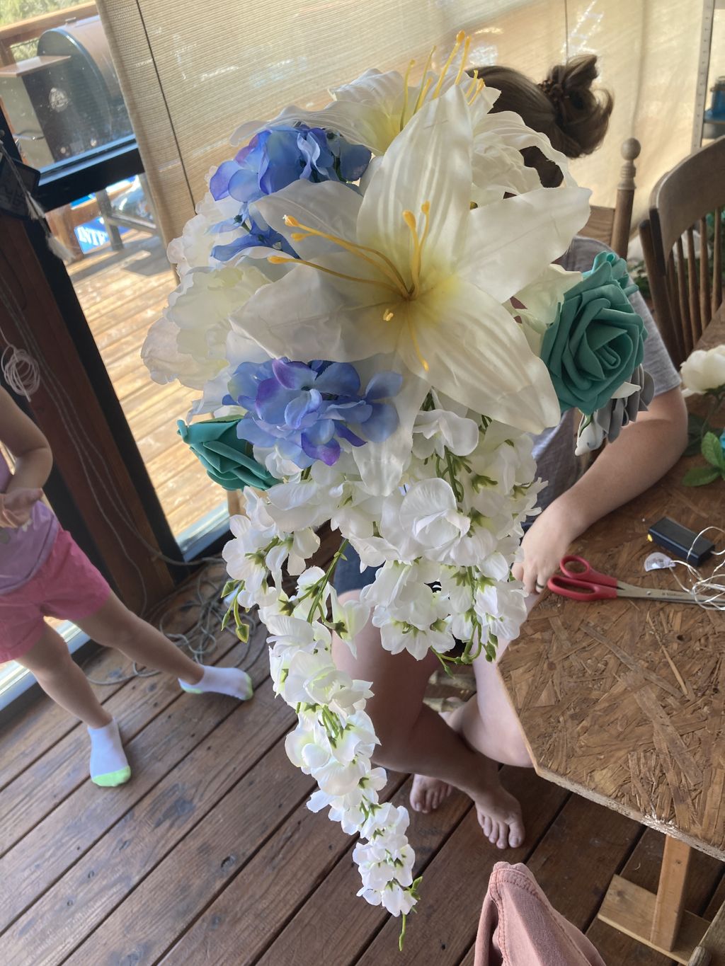 Dodson Wedding: Bouquet of silks