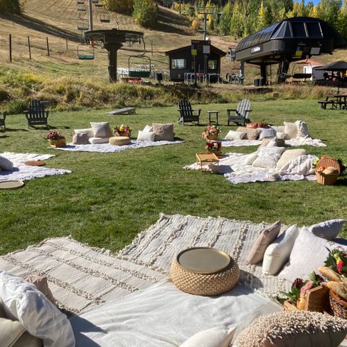 Picnic Party: Base of Ski Resort