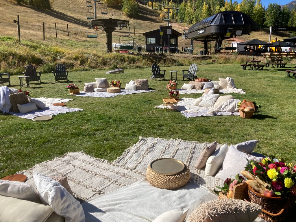 Picnic Party: Base of Ski Resort