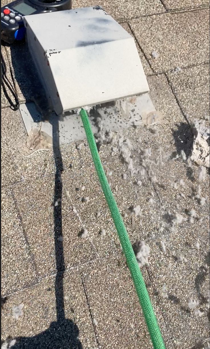 Dryer Vent Cleaning In Progress