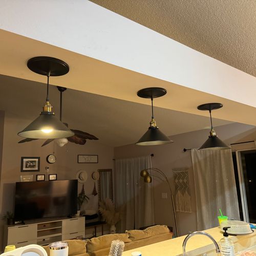 He did an excellent job installing our ceiling lig