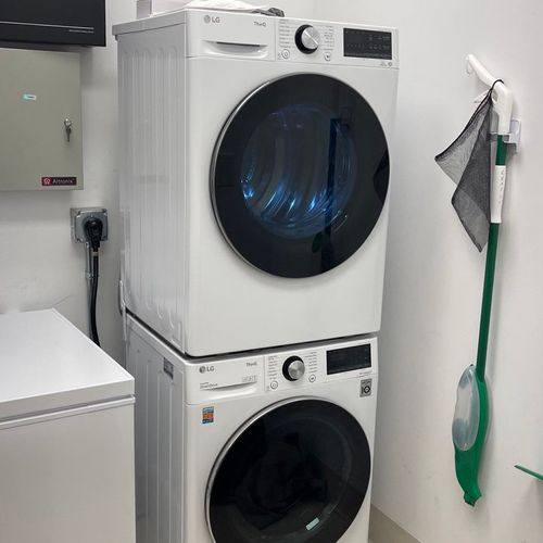 Installing a washer and dryer LG