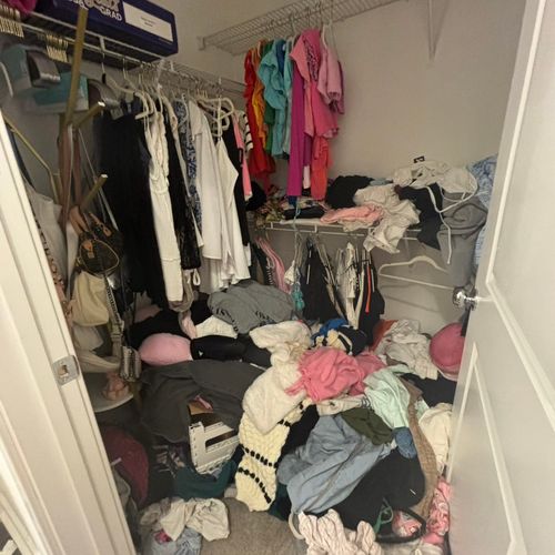 My closet was a big mess and I couldn’t tackle it 