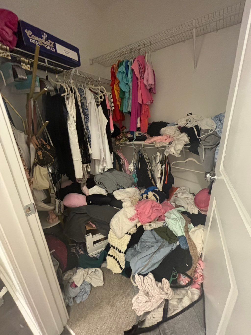 My closet was a big mess and I couldn’t tackle it 