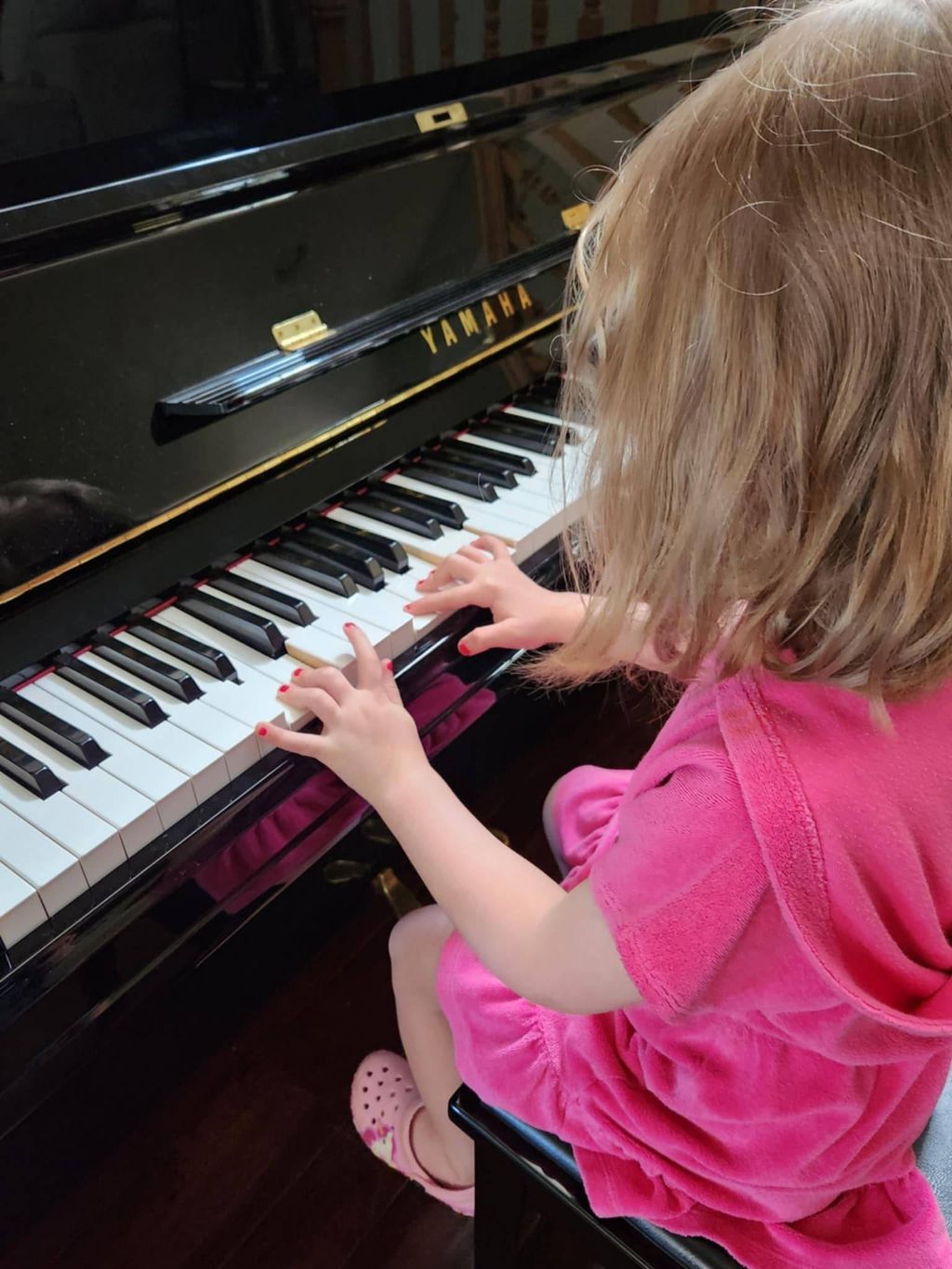 One of my youngest students and playing in Under a
