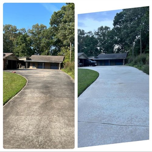 Did an amazing job on my driveway and gutters! Hig