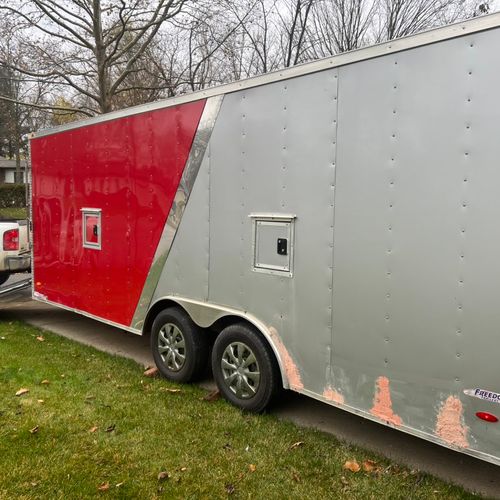 Full re-wire of a custom enclosed trailer