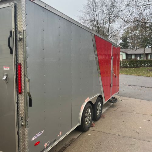 Full re-wire of a custom enclosed trailer