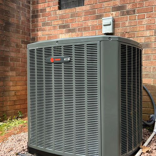 New Trane heat pump.