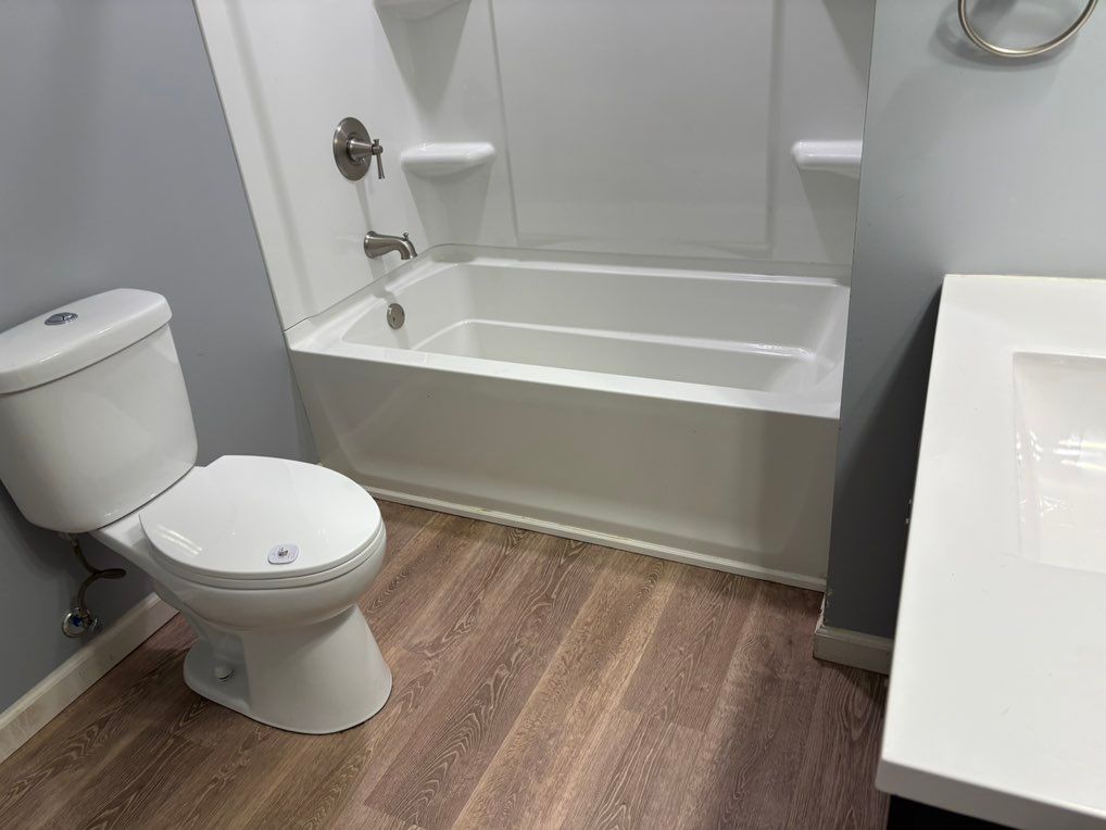 After- this is the bathroom that was literally cov