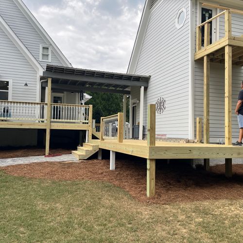 Apartment conversion over garage with new deck & s