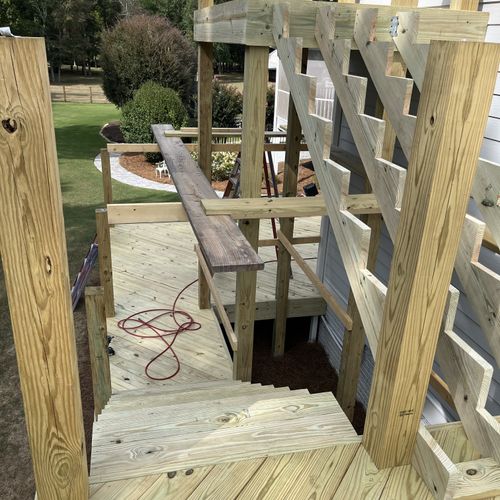 Apartment conversion over garage with new deck & s