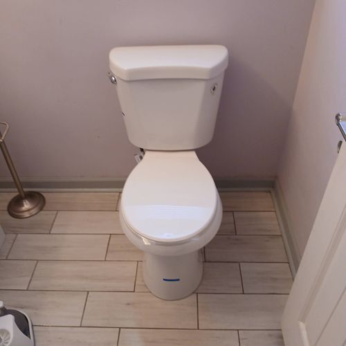 New.toilet installation 