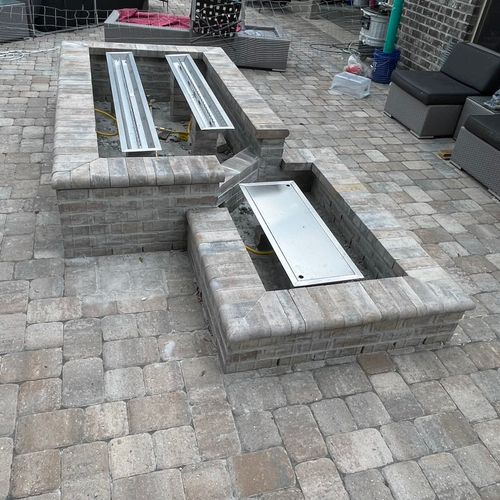 Gas fire pit 