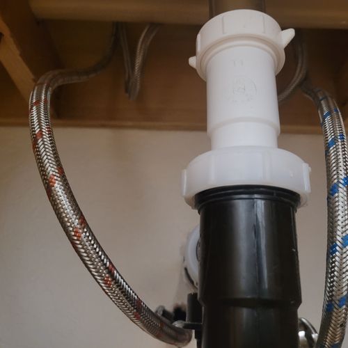 P trap for faucet installation