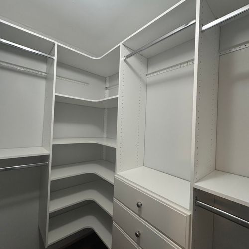 Closet and Shelving System Installation