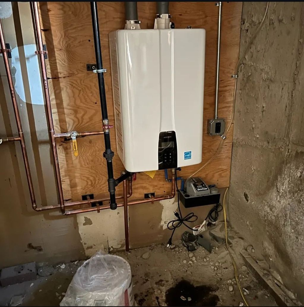 Navian tankless water heater install