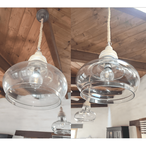 Before and after light fixtures