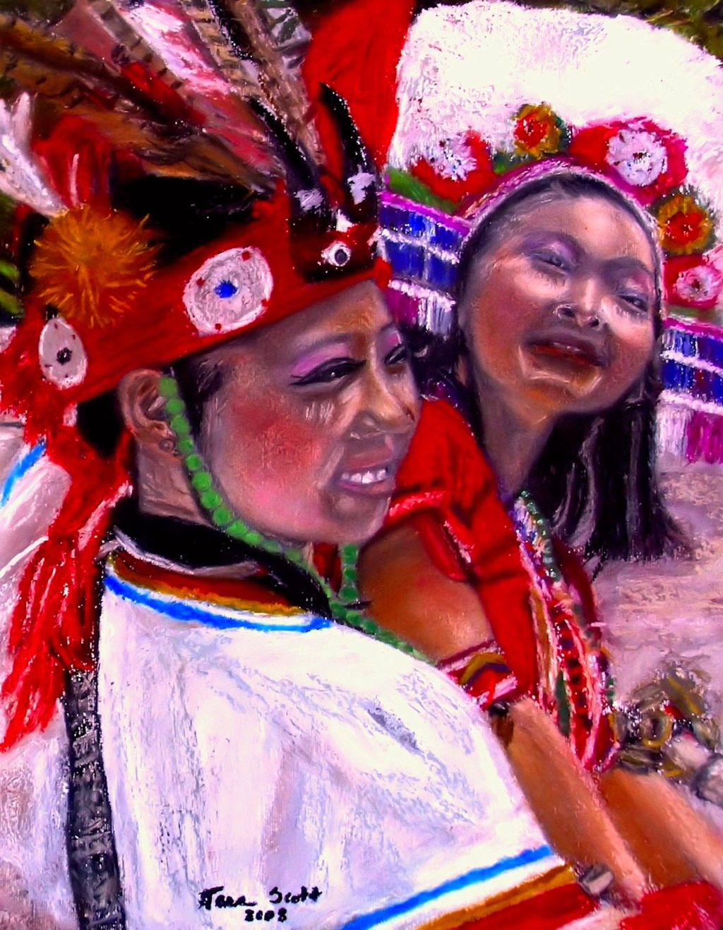 Tara Scott Artwork (Korean Dancers) Washington DC 