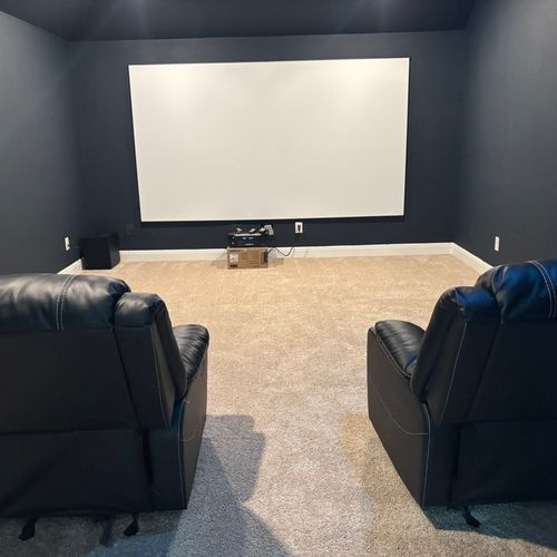 We recently had Corey install a home theater setup