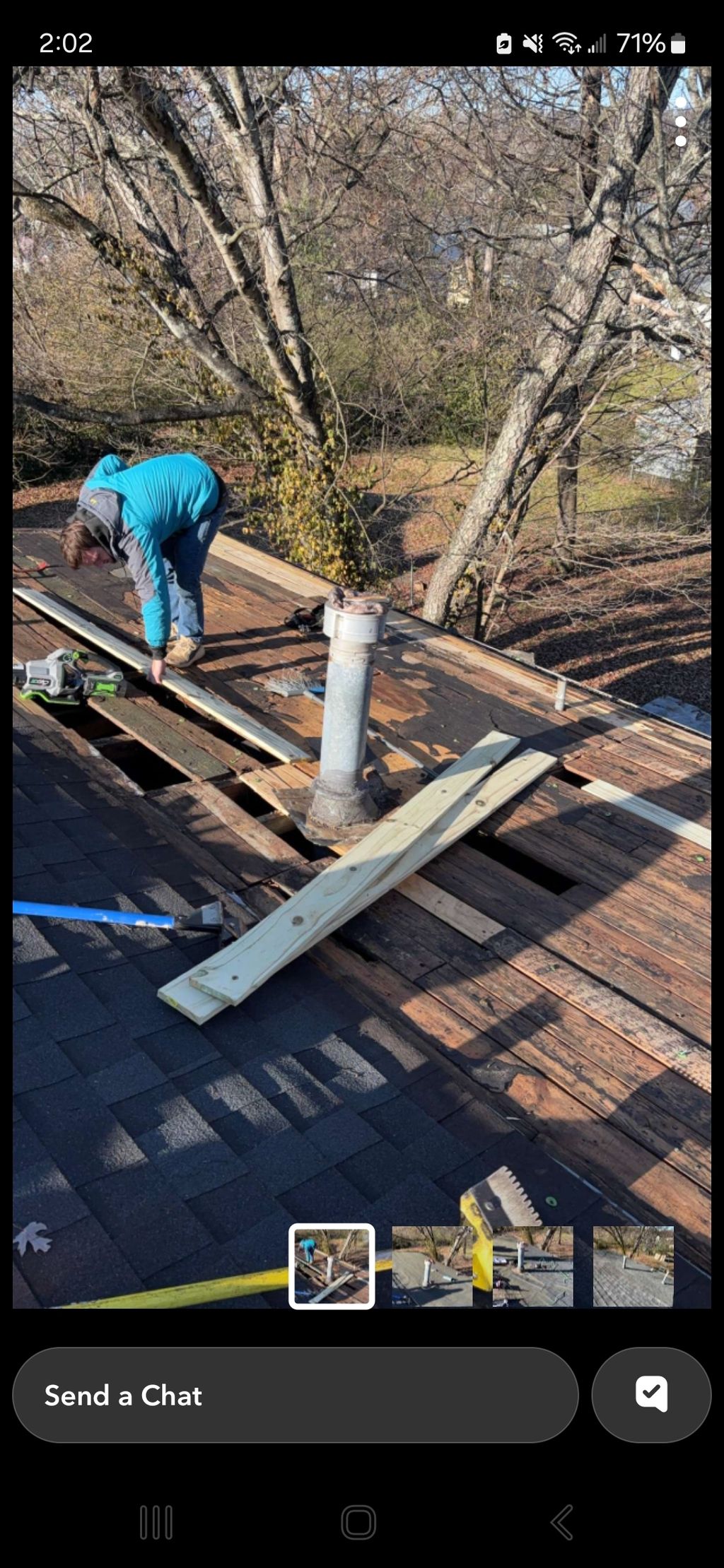replacing some wood before new shingles