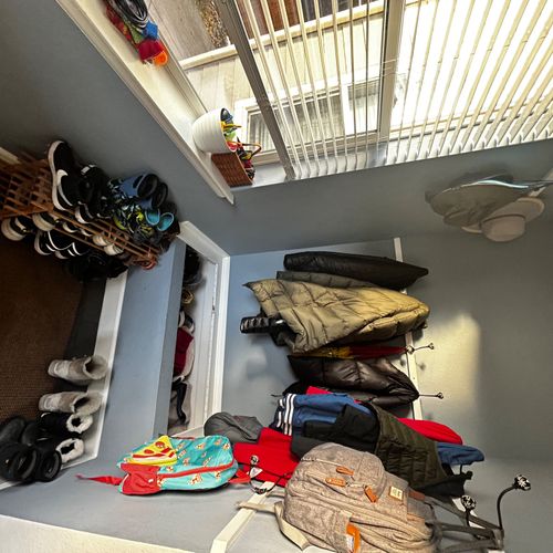 Nate transformed our mudroom into a stunning, func