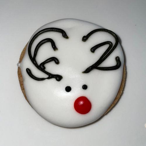 Rudolph the Red Nosed Reindeer Cookie