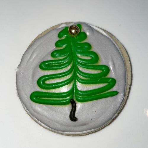 Christmas tree cookie