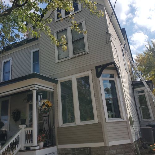 Victorian house sided in hardy