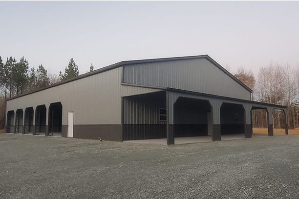 Industrial steel building