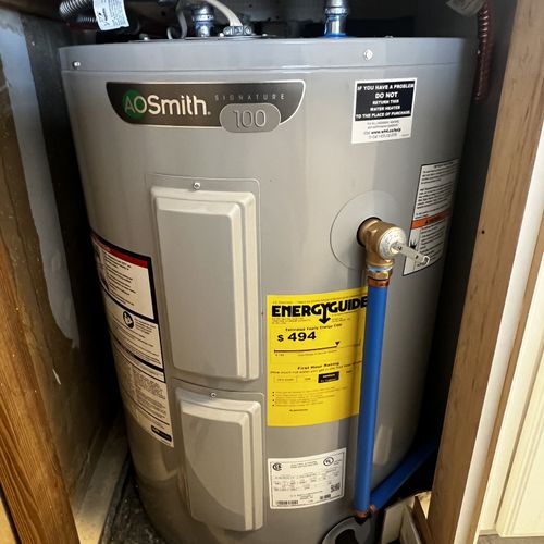 Water Heater Installation or Replacement