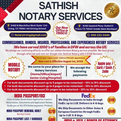 Avatar for Sathish Notary Services