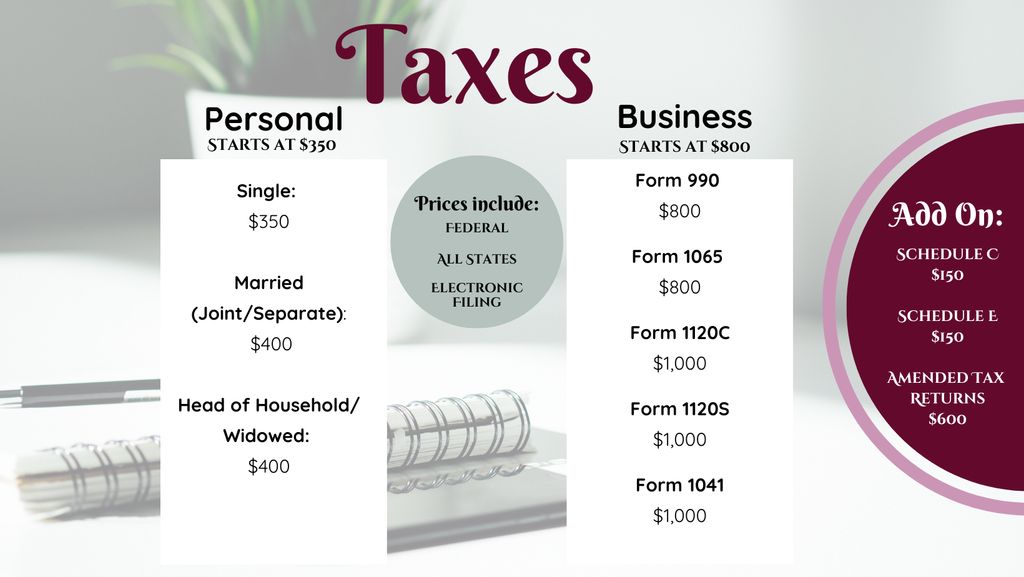 Tax Preparation Services