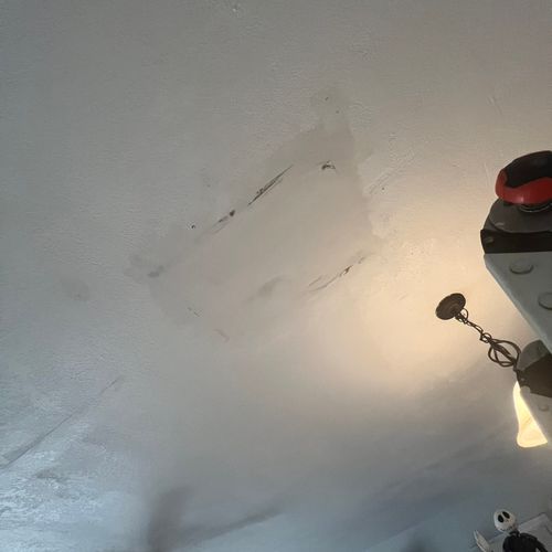 The “DURING” of a ceiling repair 