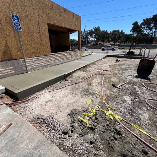 I hired Chris to install Concrete ADA ramp and a p