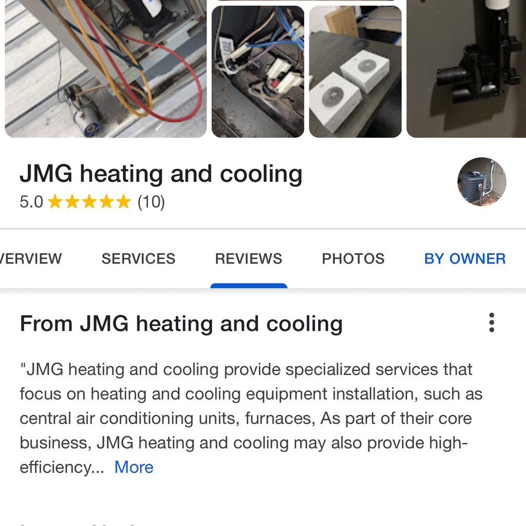 JMG HEATING AND COOLING