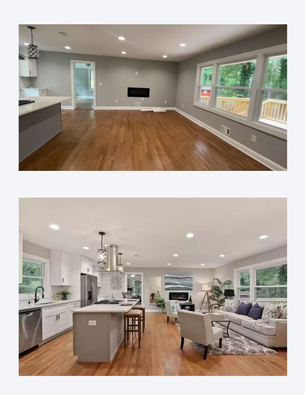HOME STAGING - BEFORE AND AFTER