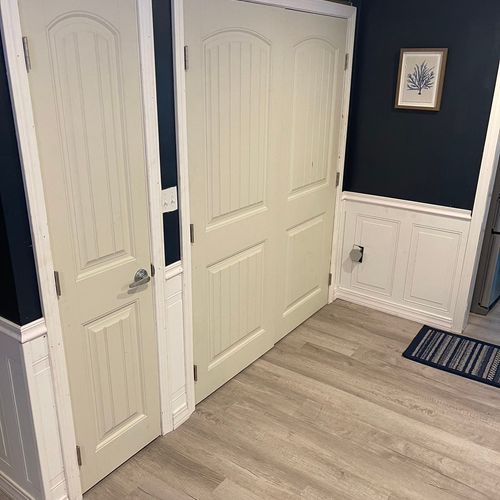 Wainscoting/chair rail/doors install