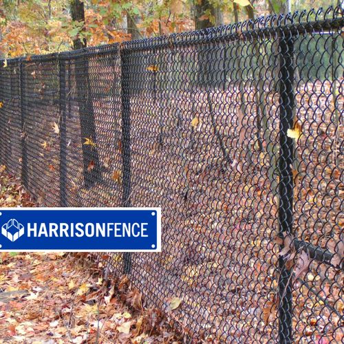 Black Vinyl Coated Chain Link Fence