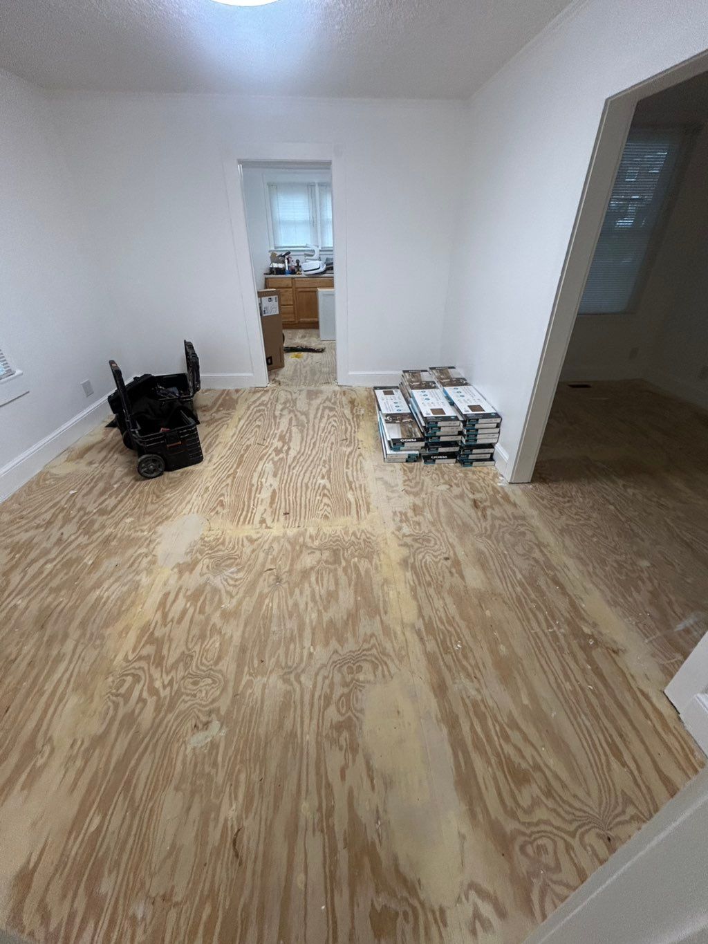 Before LVP Flooring installation!!