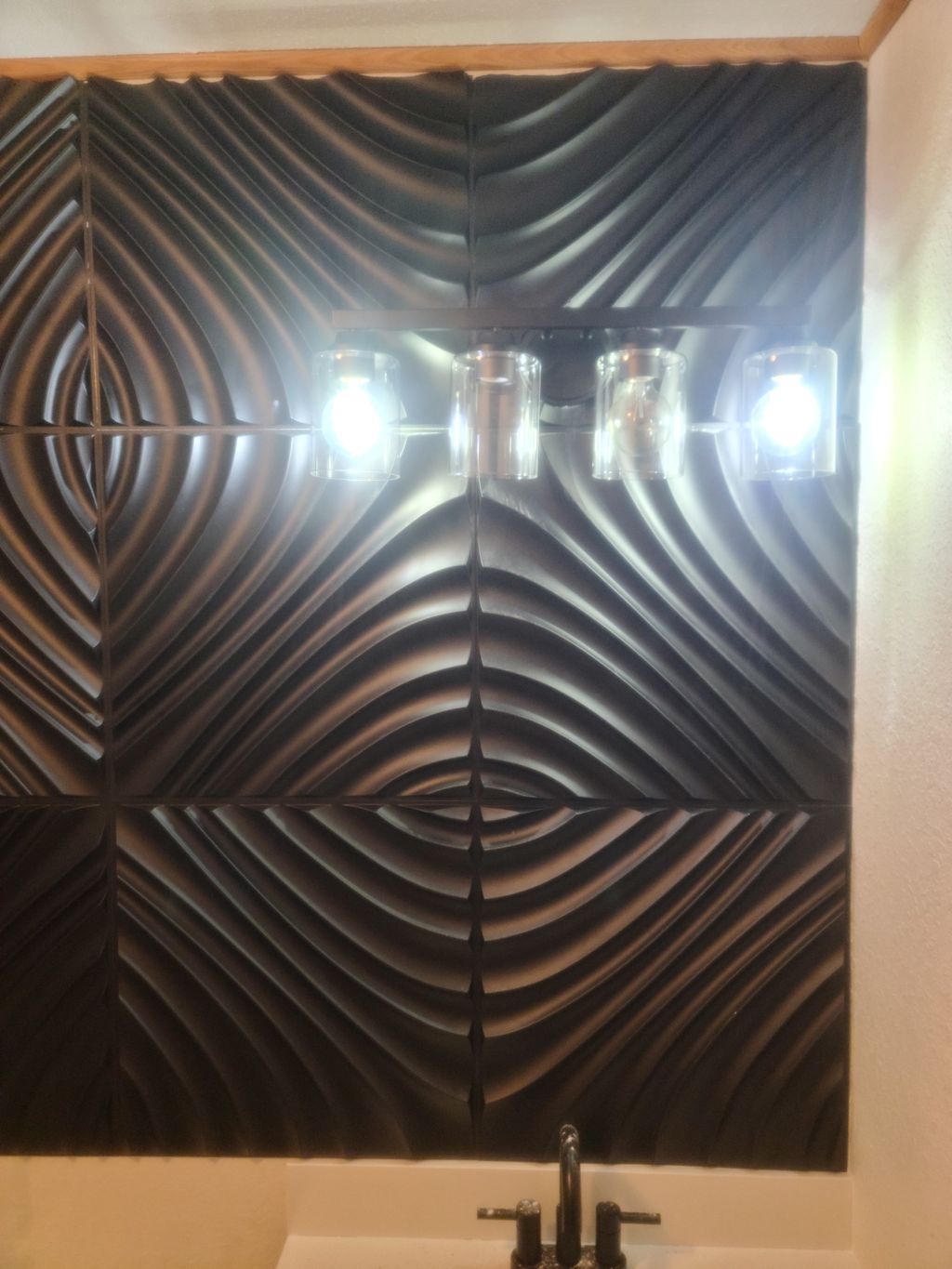 Bathroom vanity wall