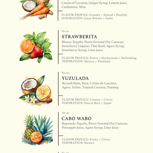 Cocktail Menu