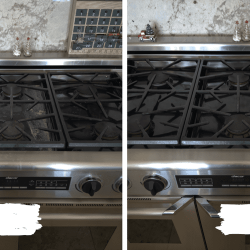 Professional stove cleaning that restores shine an