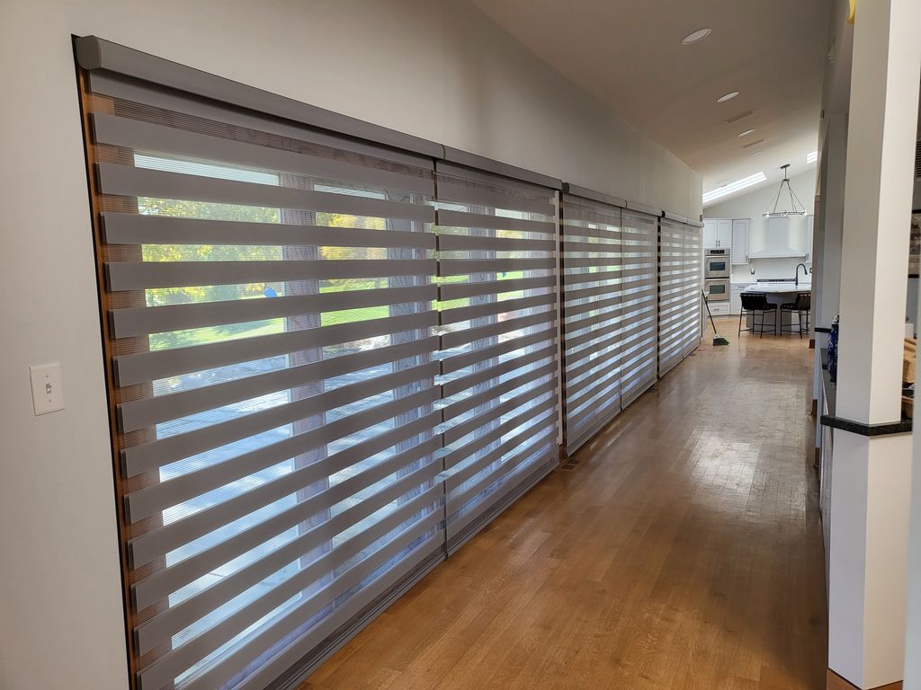 Banded (zebra) roller shades