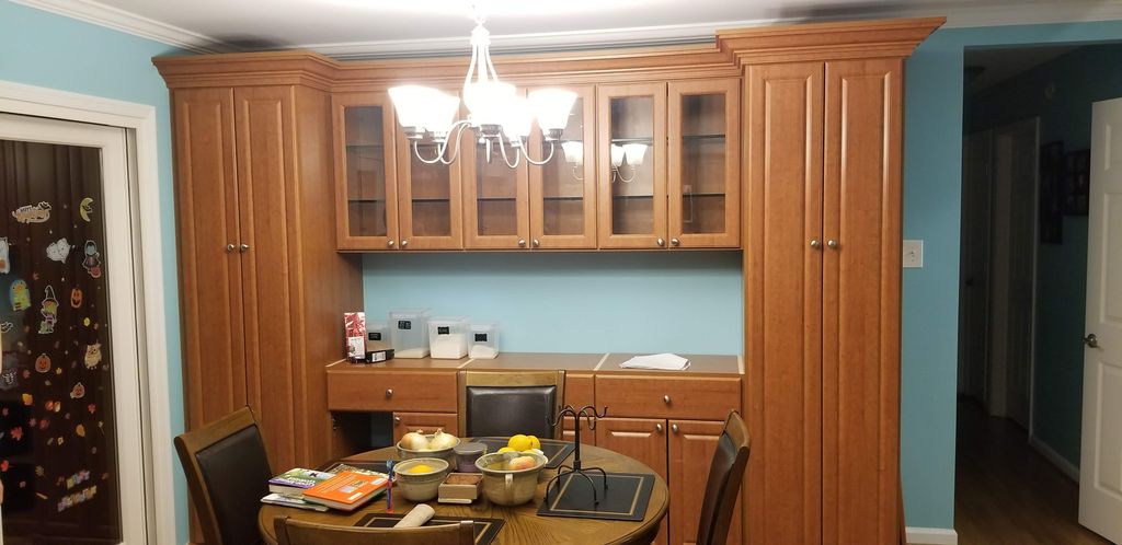 Custom cabinet installation