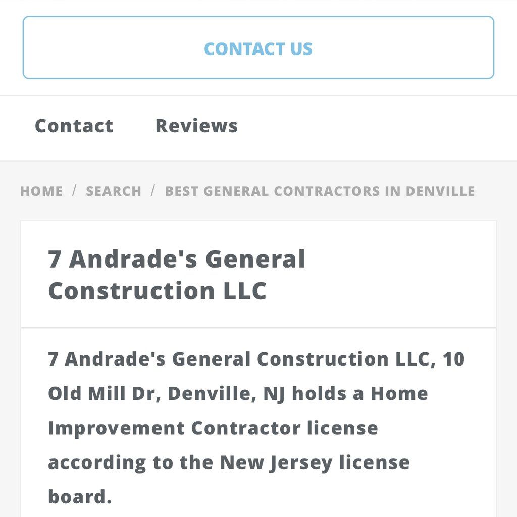 7 Andrade’s General Construction LLC