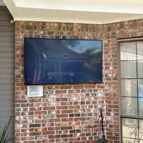 Tv mount on brick